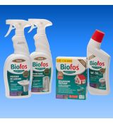 Biofos EKO set – baktérie do žumpy + drogéria šetrná k septiku a ČOV Mini set Biofos Eko Balenie