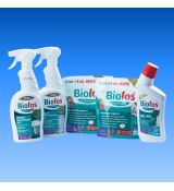 Biofos EKO set – baktérie do žumpy + drogéria šetrná k septiku a ČOV Zlatý set Biofos EKO Balenie